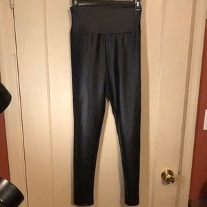 Faux leather leggings